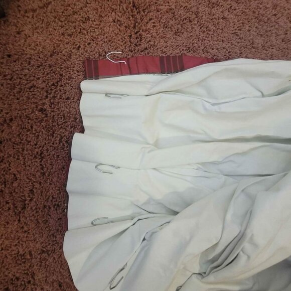 3 High Quality Custom Plaid Room-Darkening THICK Layer Pleated Top Curtains - Picture 4 of 4